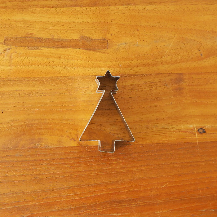 サンク　バークマン　クッキー型　クリスマスツリー　星付き　/　CINQ