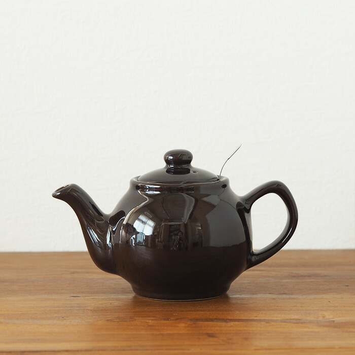 サンク　プライス&ケンジントン　ティーポット　2カップ　ストレーナー有　ブラウン　/　CINQ