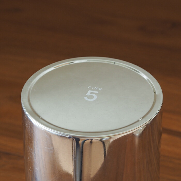 【取扱終了0302】サンク　ブリキの丸缶　ティー缶　/　CINQ　※