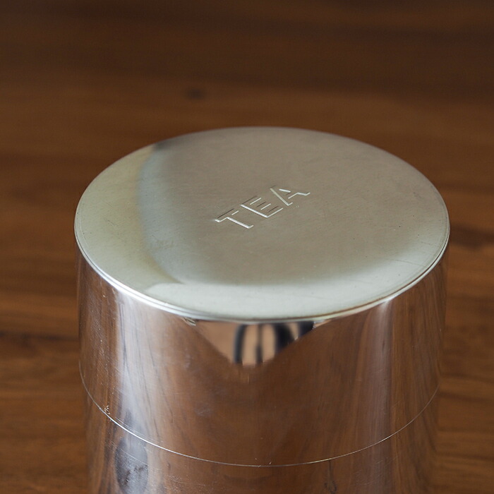 【取扱終了0302】サンク　ブリキの丸缶　ティー缶　/　CINQ　※