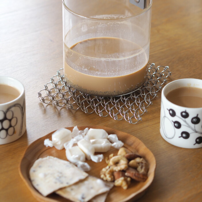 サンク　ワイヤー鍋敷き　シルバー　/　CINQ