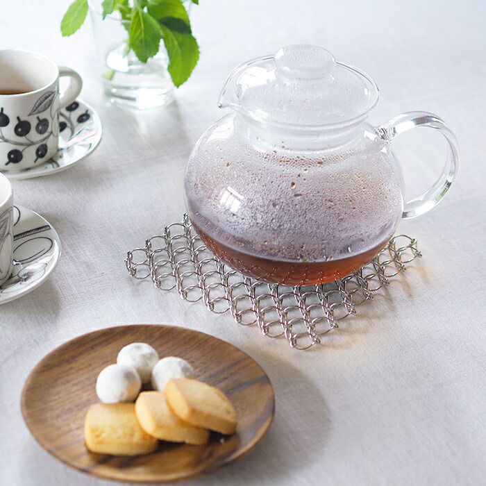 サンク　ワイヤー鍋敷き　シルバー　/　CINQ