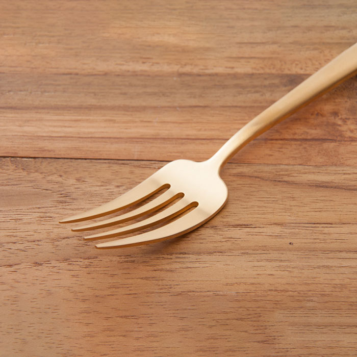 【正規品】クチポール　デュナ　ゴールド　ディナーフォーク　/　Cutipol　DUNA