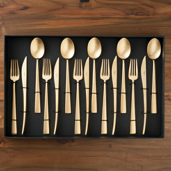 【正規品】クチポール　デュナ　ゴールド　ディナーセット　15PCS　（箱入り）　/　Cutipol　DUNA