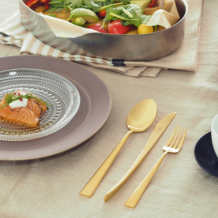 【正規品】■クチポール　デュナ　ゴールド　ディナーセット　3PCS　（箱なし）　/　Cutipol　DUNA