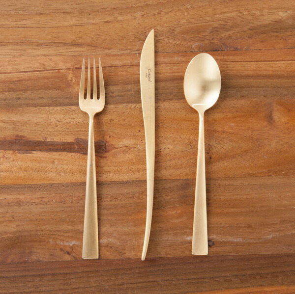 【正規品】■クチポール　デュナ　ゴールド　デザートセット　3PCS　（箱なし）　/　Cutipol　DUNA