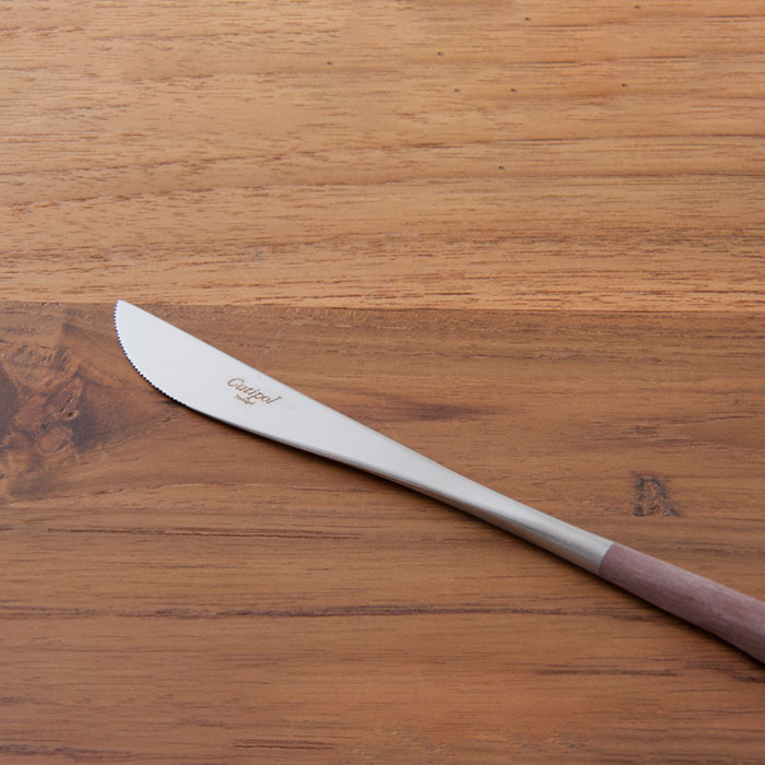 【正規品】クチポール　ゴア・ブラウン　シルバー　ディナーナイフ　/　Cutipol　GOA-Brown