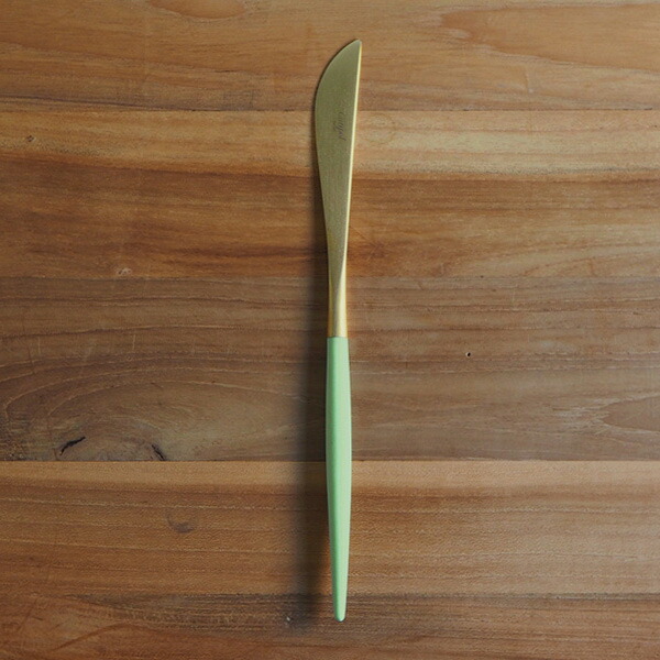 【正規品】クチポール　ゴア・セラドン　ゴールド　ディナーナイフ　/　Cutipol　GOA-Celadon