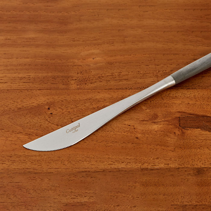 【正規品】クチポール　ゴア・グレー　シルバー　ディナーナイフ　/　Cutipol　GOA-Gray　□