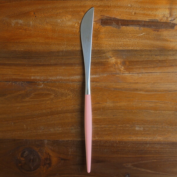 【正規品】クチポール　ゴア・ピンク　シルバー　ディナーナイフ　/　Cutipol　GOA-Pink　□