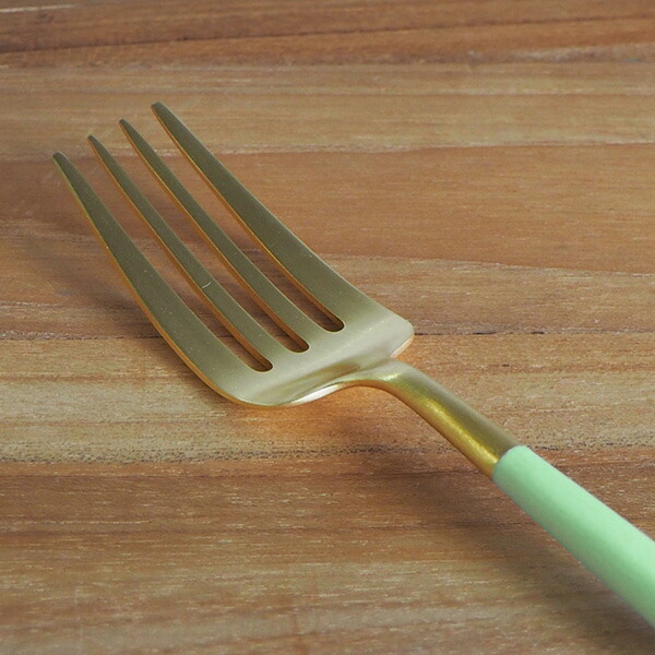 【正規品】クチポール　ゴア・セラドン　ゴールド　ディナーフォーク　/　Cutipol　GOA-Celadon