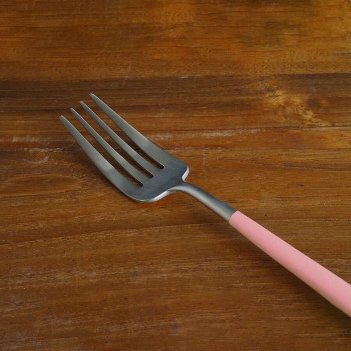 【正規品】クチポール　ゴア・ピンク　シルバー　ディナーフォーク　/　Cutipol　GOA-Pink　□