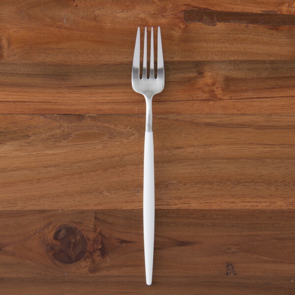 【正規品】クチポール　ゴア・ホワイト　シルバー　ディナーフォーク　/　Cutipol　GOA-White