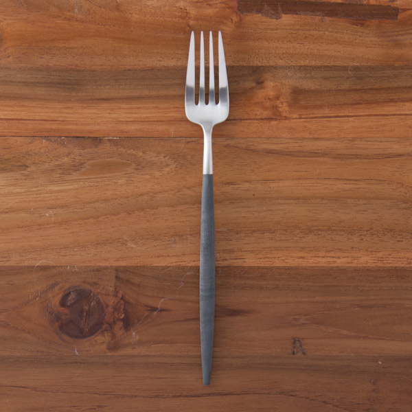 【正規品】クチポール　ゴア・ブラック　シルバー　ディナーフォーク　/　Cutipol　GOA-Black