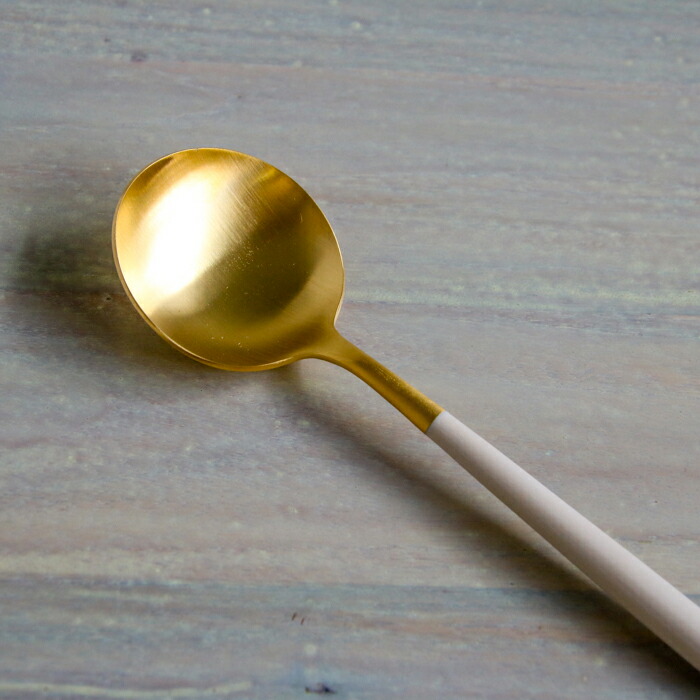 【正規品】クチポール　ゴア・アイボリー　ゴールド　テーブルスプーン　/　Cutipol　GOA-Ivory　□