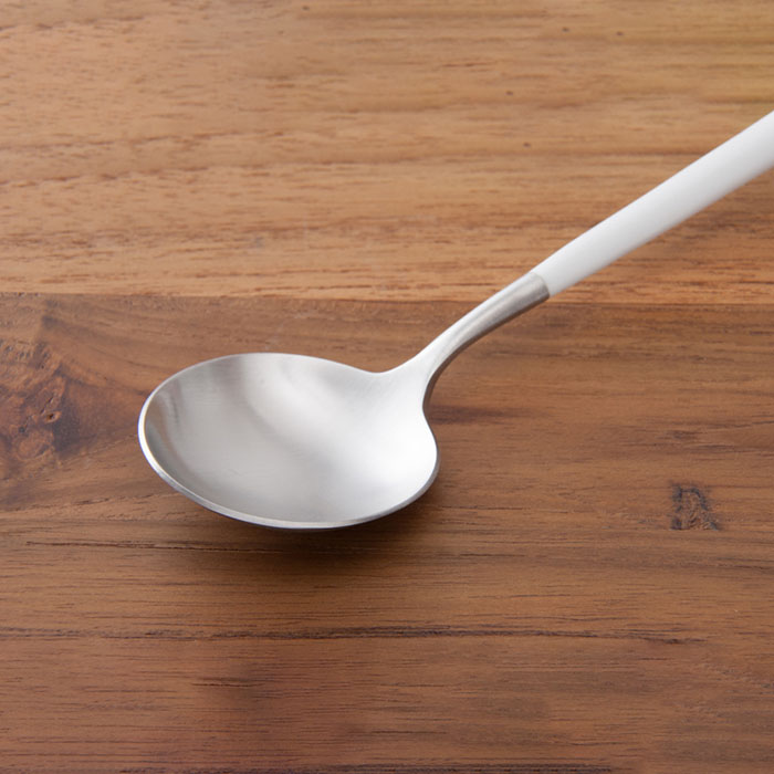 【正規品】クチポール　ゴア・ホワイト　シルバー　テーブルスプーン　/　Cutipol　GOA-White