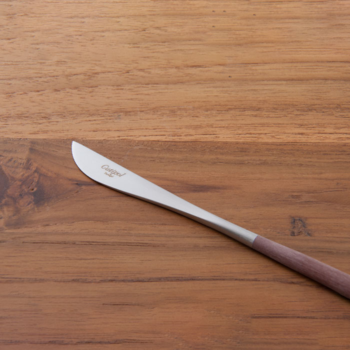 【正規品】クチポール　ゴア・ブラウン　シルバー　デザートナイフ　/　Cutipol　GOA-Brown
