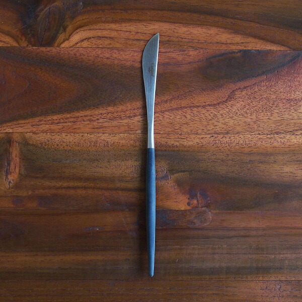 【正規品】クチポール　ゴア・ブルー　シルバー　デザートナイフ　/　Cutipol　GOA-Blue
