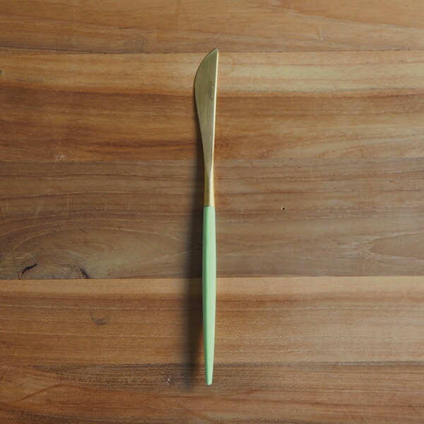 【正規品】クチポール　ゴア・セラドン　ゴールド　デザートナイフ　/　Cutipol　GOA-Celadon