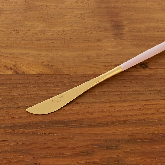 【正規品】クチポール　ゴア・ピンク　ゴールド　デザートナイフ　/　Cutipol　GOA-Pink　□