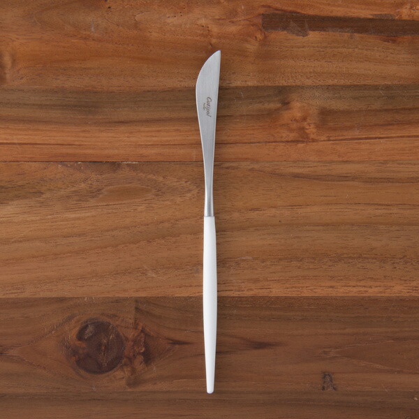 【正規品】クチポール　ゴア・ホワイト　シルバー　デザートナイフ　/　Cutipol　GOA-White