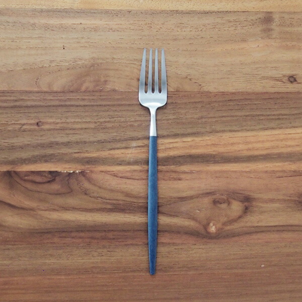【正規品】クチポール　ゴア・ブルー　シルバー　デザートフォーク　/　Cutipol　GOA-Blue