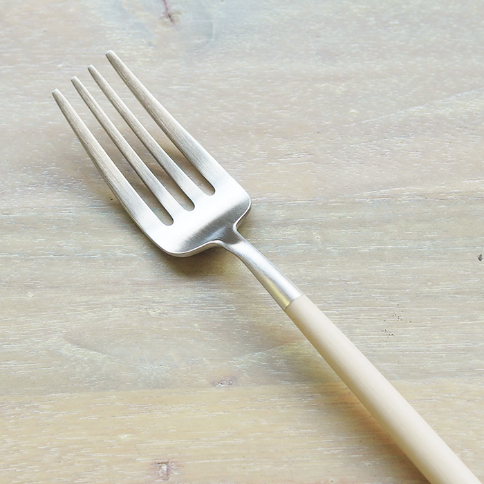 【正規品】クチポール　ゴア・アイボリー　シルバー　デザートフォーク　/　Cutipol　GOA-Ivory　□
