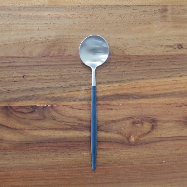 【正規品】クチポール　ゴア・ブルー　シルバー　デザートスプーン　/　Cutipol　GOA-Blue