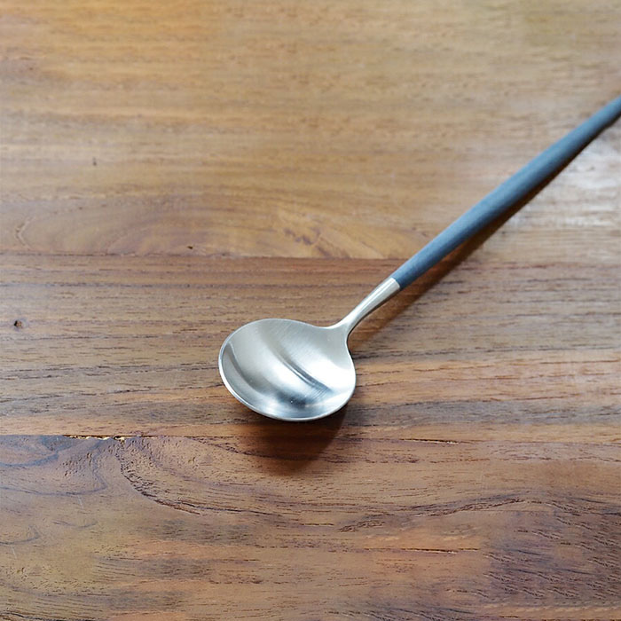 【正規品】クチポール　ゴア・ブルー　シルバー　デザートスプーン　/　Cutipol　GOA-Blue