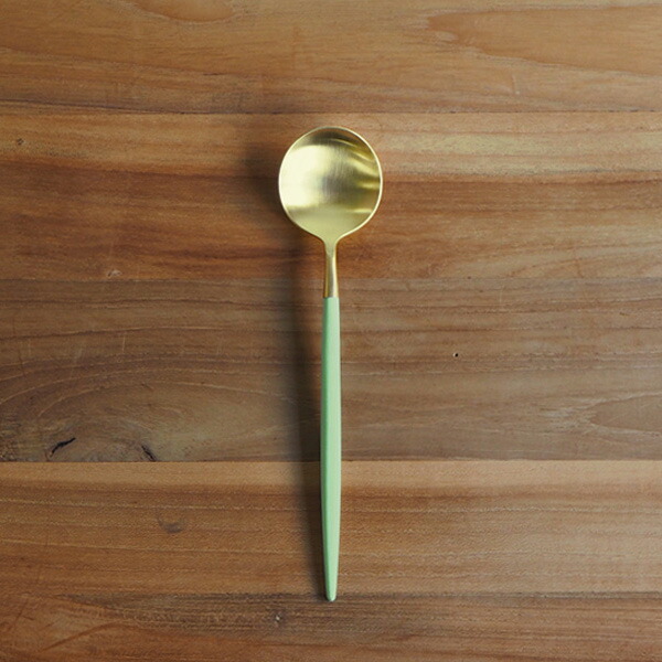 【正規品】クチポール　ゴア・セラドン　ゴールド　デザートスプーン　/　Cutipol　GOA-Celadon