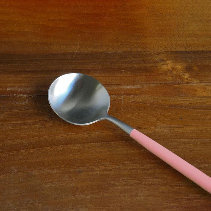 【正規品】クチポール　ゴア・ピンク　シルバー　デザートスプーン　/　Cutipol　GOA-Pink　□