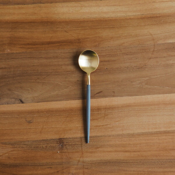 【正規品】クチポール　ゴア・グレー　ゴールド　ティースプーン　/　Cutipol　GOA-Gray