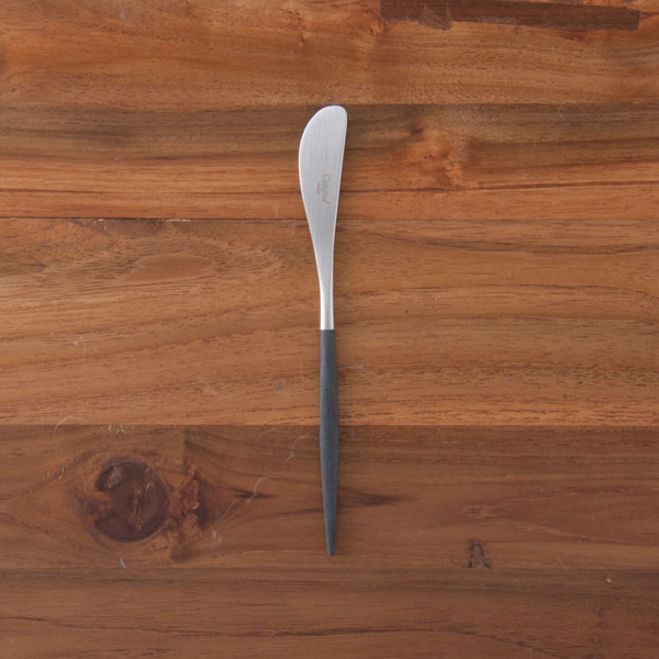 【正規品】クチポール　ゴア・ブラック　シルバー　バターナイフ　/　Cutipol　GOA