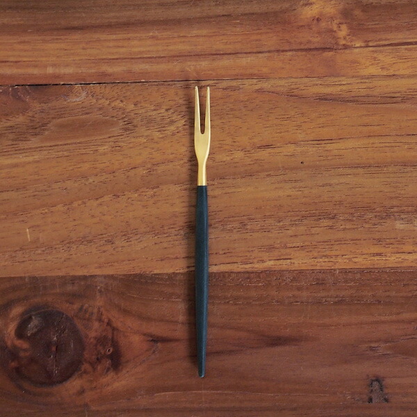 【正規品】クチポール　ゴア・ブラック　ゴールド　フルーツフォーク　/　Cutipol　GOA-Black