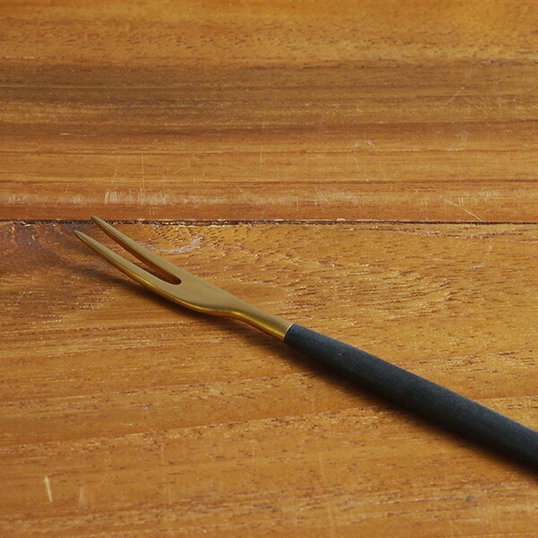 【正規品】クチポール　ゴア・ブラック　ゴールド　フルーツフォーク　/　Cutipol　GOA-Black