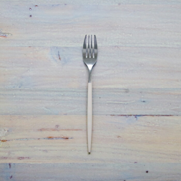 【正規品】クチポール　ミオ・アイボリー　シルバー　デザートフォーク　/　Cutipol　MIO-Ivory