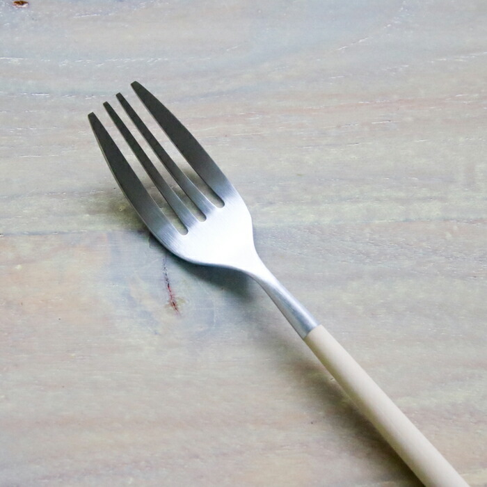 【正規品】クチポール　ミオ・アイボリー　シルバー　デザートフォーク　/　Cutipol　MIO-Ivory