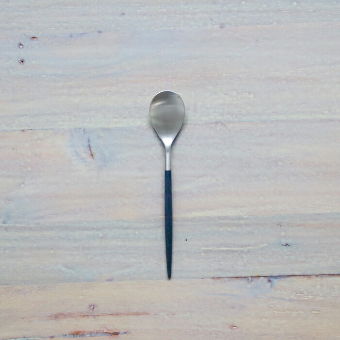【正規品】クチポール　ミオ・ブラック　シルバー　ティースプーン　/　Cutipol　MIO-Black