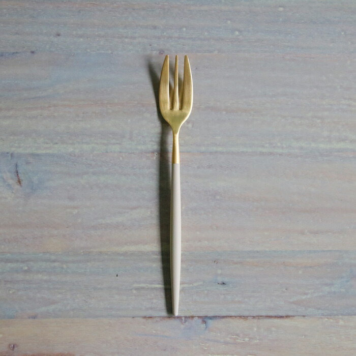 【正規品】クチポール　ミオ・アイボリー　ゴールド　ペストリーフォーク　/　Cutipol　MIO-Ivory