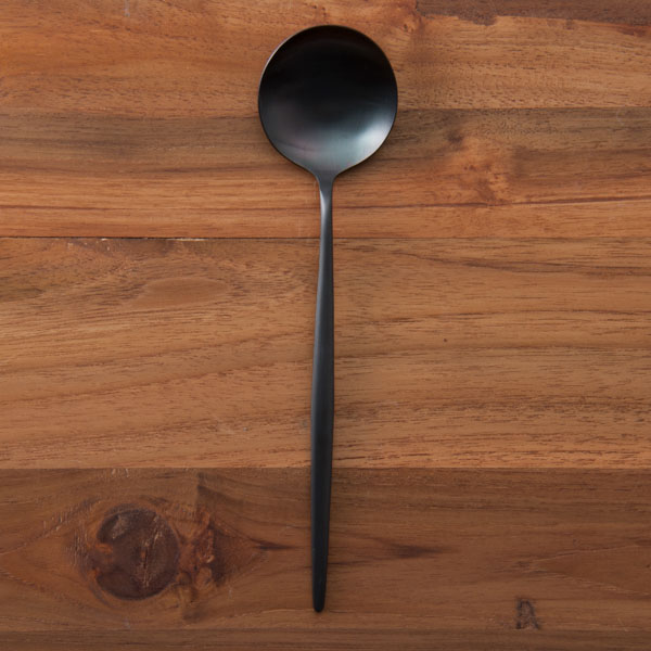 【正規品】クチポール　ムーン　ブラック　テーブルスプーン　/　Cutipol　MOON