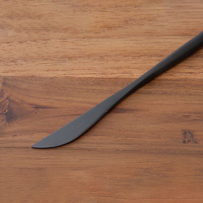 【正規品】クチポール　ムーン　ブラック　デザートナイフ　/　Cutipol　MOON