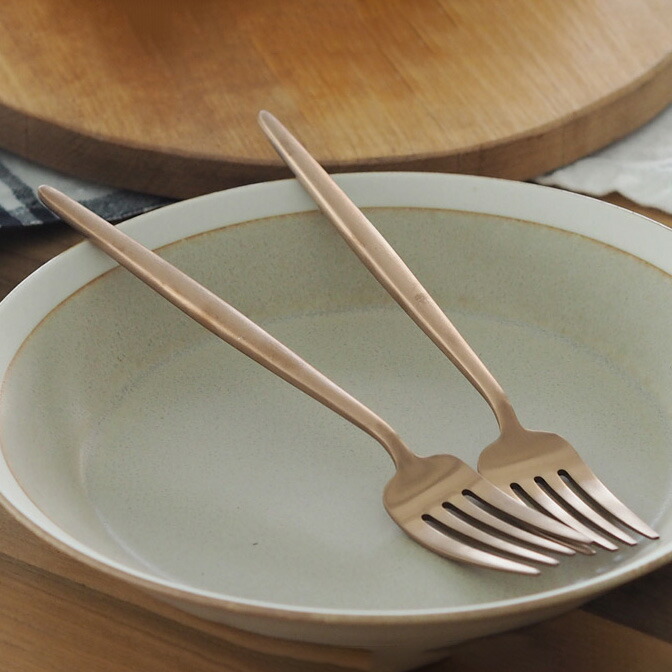 【正規品】クチポール　ムーン　アンバーゴールド　デザートフォーク　/　Cutipol　MOON　□