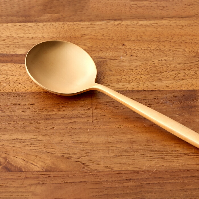 【正規品】クチポール　ムーン　ゴールド　デザートスプーン　/　Cutipol　MOON