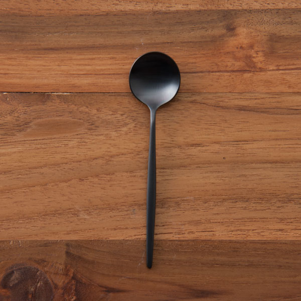 【正規品】クチポール　ムーン　ブラック　ティースプーン　/　Cutipol　MOON