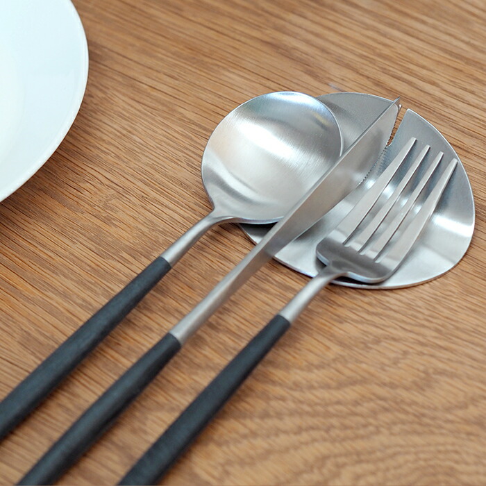 【正規品】クチポール　カトラリーレスト　シルバー　/　Cutipol