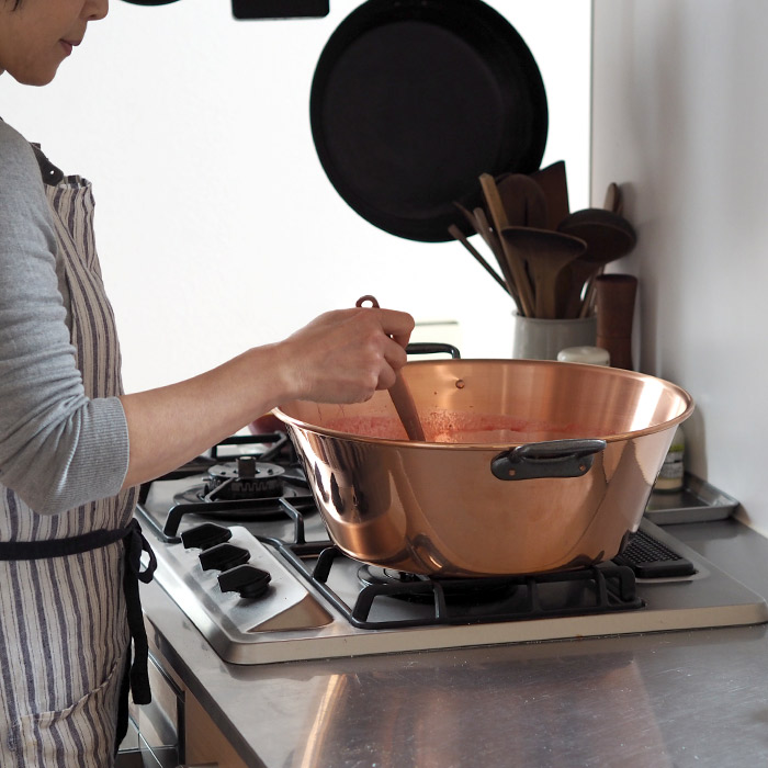 【4月より値上げ】ボウマル　銅のジャム鍋　38cm（フランス製）　/　BAUMALU