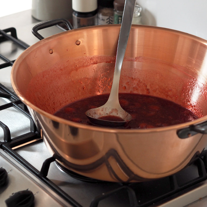 【4月より値上げ】ボウマル　銅のジャム鍋　38cm（フランス製）　/　BAUMALU