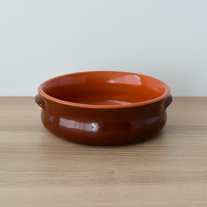 デ・シルバ　ラウンドキャセロール　17cm　ブラウン　/　DE・SILVA