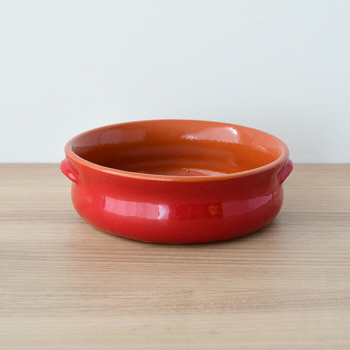 デ・シルバ　ラウンドキャセロール　17cm　レッド　/　DE・SILVA