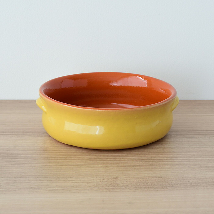 デ・シルバ　ラウンドキャセロール　17cm　イエロー　/　DE・SILVA